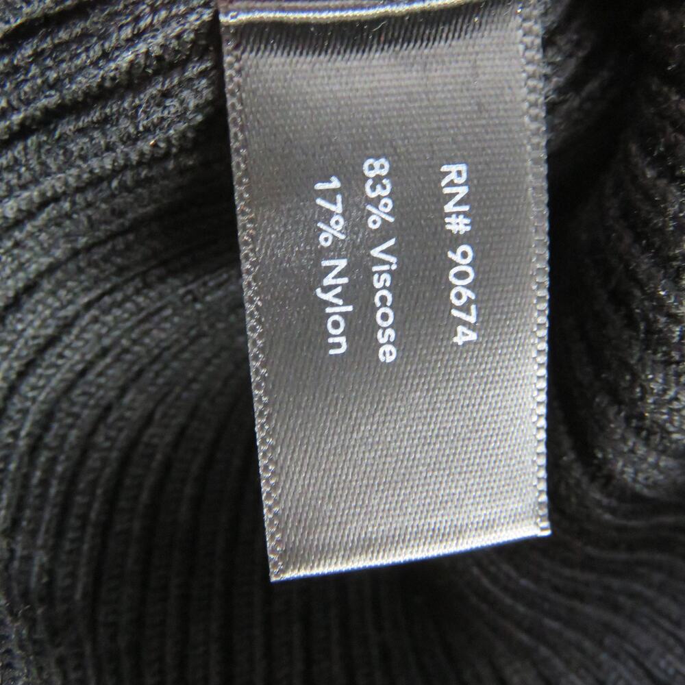 Boston Proper Black Ribbed Turtleneck Sweater Fitted Extra Small - Picture 8 of 8